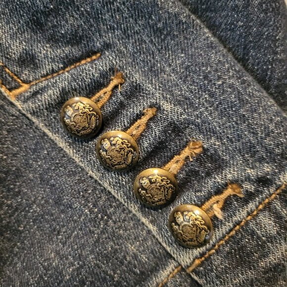 LRL Lauren Jeans Co. Ralph Lauren Denim Blazer Jacket – Size 12 - Picture 6 of 6